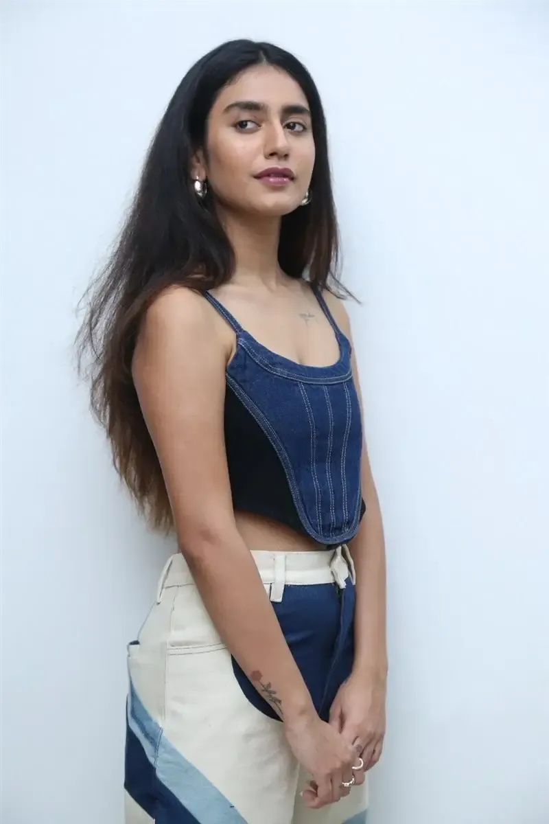 TELUGU ACTRESS PRIYA PRAKASH VARRIER IMAGES AT BRO MOVIE INTERVIEW 19